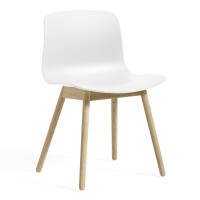 AAC 12 stol vit / såpad ek