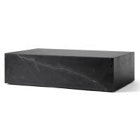 Plinth Low soffbord svart marquina marmor