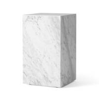 Plinth Tall sidobord vit carrara marmor