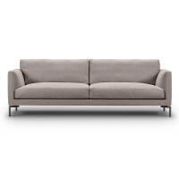 Mission soffa 220 cm Gravel 07 / avtagbar kl / sb rostfritt stål
