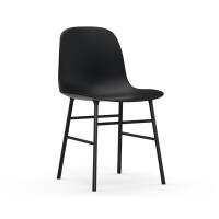 Form stol svart / svart stål