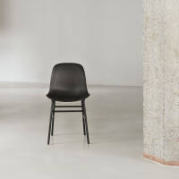 Form stol svart / svart stål